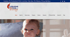 Desktop Screenshot of cleburnepropane.com
